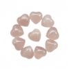 Bacatgem 10 Pcs Natural Rose Quartz Mini Heart Love Healing Palm Crystal Energy Gemstones Chakra Reiki Balancing(0.6 Inchs) view 1