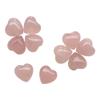 Bacatgem 10 Pcs Natural Rose Quartz Mini Heart Love Healing Palm Crystal Energy Gemstones Chakra Reiki Balancing(0.6 Inchs) view 2