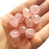 Bacatgem 10 Pcs Natural Rose Quartz Mini Heart Love Healing Palm Crystal Energy Gemstones Chakra Reiki Balancing(0.6 Inchs) view 3