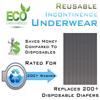 Comfort Finds Men's Reusable Incontinence Brief 6oz 3-Pack - White - Large 38-40 - 3 Pack view 3