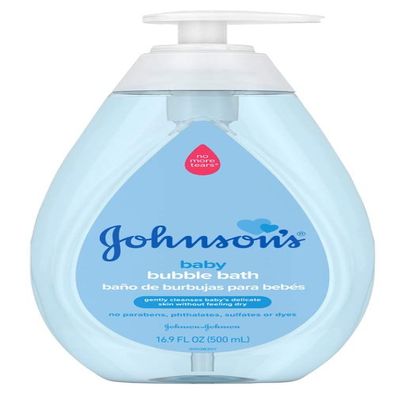 Johnsons Baby Bubble Bath 16.9 Ounce (500ml) (2 Pack)