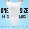 IMPRESA 3-Pack Compression Sock Liners Compatible with Aircast Walker Boots & Casts - White, One Size Fits Most - Breathable Cotton-Lined Walking Boot Socks view 3