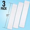 IMPRESA 3-Pack Compression Sock Liners Compatible with Aircast Walker Boots & Casts - White, One Size Fits Most - Breathable Cotton-Lined Walking Boot Socks view 4