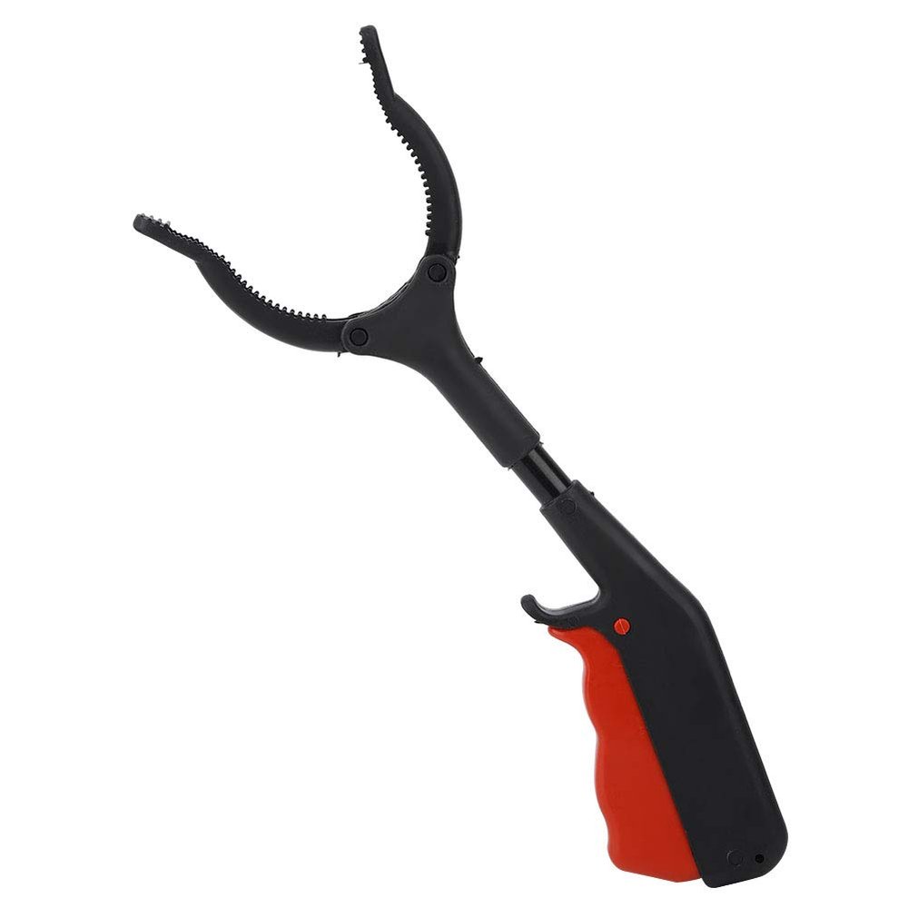 01 Grabber Reacher Tool, Reaching Assist Tool, 11.6in Practical Heavy Duty for Gripping Variouse Shapes Objects Picking up Trash Pests Trash
