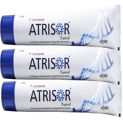 Dharma ATRIMED Atrisor Topical for Psoriasis, Dry, Itchy, Flaky Skin, Pack of 3