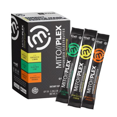 Pruvit MITO//PLEX Citrus Pack Upgraded Electrolytes with MitoP2Q Technology with Pure Therapeutic Ketones for Bones Growth, Energy Boost, and Immune System
