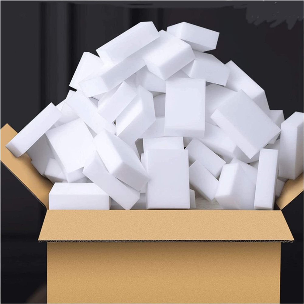 100 pcs/lot High Density Compressed Sponge Sponge Eraser Melamine Nano Cleaner,Multi-Functional Cleaning 100x60x20mm - ( Color: 100pcs )