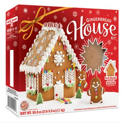 Gingerbread House Kit With E-Z-Build Roof Holder, Large, 35.3 oz.