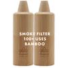 Ayrlume Personal Bamboo Smoke Air Filter 2 Pack - Odor and Smoke Eliminator - Travel Size Compact Filter, Home and Car view 1