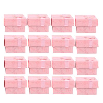 24pcs Box Set Jewelry Boxes Cardboard Jewelry Boxes Rings Pendants Earring Necklaces Boxes for Anniversaries Weddings Birthday Pink