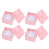 24pcs Box Set Jewelry Boxes Cardboard Jewelry Boxes Rings Pendants Earring Necklaces Boxes for Anniversaries Weddings Birthday Pink view 4