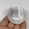 100 Grams, 2.4"x2"x1.1", Natural Untreated Selenite Palm-Stone Crystal, palmstone, Reiki Energy, Collectible, Handmade, Home Decor, B11884 view 4