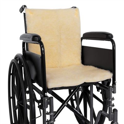 NYOrtho Faux Synthetic Sheepskin Wheelchair Seat & Backrest Pads