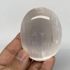 106 Grams, 2.6"x2"x1.1", Natural Untreated Selenite Palm-Stone Crystal, palmstone, Reiki Energy, Collectible, Handmade, Home Decor, B11871 view 1