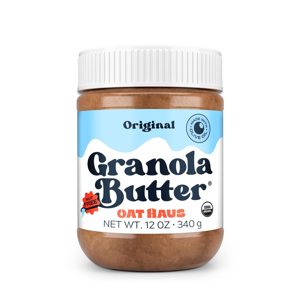Oat Haus Organic Original Granola Butter | Peanut-free, Almond (Tree-Nut) Free, & School-Safe (Top 8 Allergen Free) | Sunflower Seed & Cookie Butter Alternative | 12 oz (1 Jar)