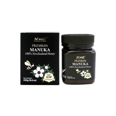 Hi Well Premium Manuka 100% New Zealand Honey MGO 830+ 250g (8.8oz)