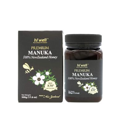 Hi Well Premium Manuka 100% New Zealand Honey MGO830+ 500g (17.6 oz)