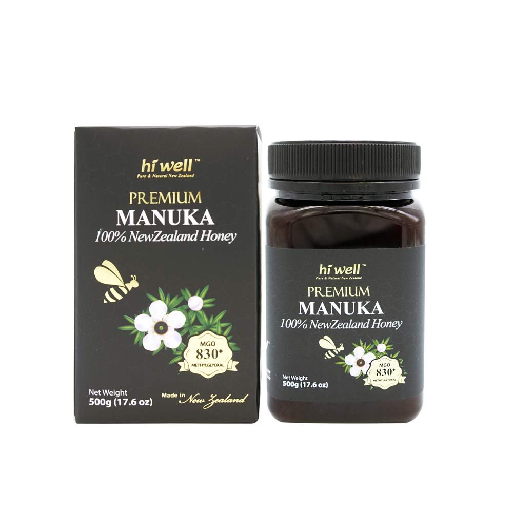 Hi Well Premium Manuka 100% New Zealand Honey MGO830+ 500g (17.6 oz)
