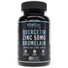 VitaRaw Quercetin with Bromelain 500mg Capsules, Supports Immune Response, Joint Comfort, & Overall Wellness - Vitamin C, Zinc 50mg, & Vitamin D3 5000 IU - Immunity Health Pills view 1