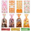 CCINEE 120PCS Easter Treat Bags,Cellophane Cookie Bags with Twist Ties Egg Bunny Candy Bags for Kids Easter Party Supply view 1