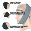 Post Surgery Chin Compression Garment, Chin Strap Band, Face Lift Kit, Chin Lift, Face Slimmer, Jowl Tightening (Black) view 4
