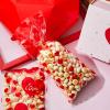 Zonon 200 Pcs Valentines Treat Bags Bulk, 4 Assorted Styles Heart Clear Plastic Valentine's Day Cellophane Bags for Candy Gifts with 200 Pieces Twist Ties for Party Favor Kids Class Holiday Supplies view 4