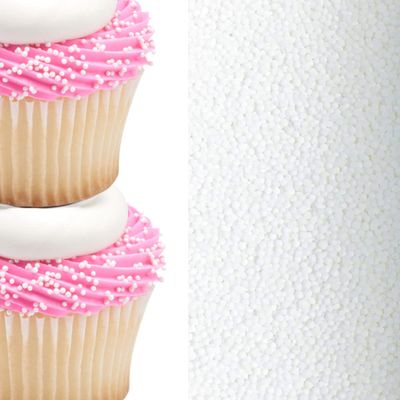 Sprinkle Deco Off White Nonpareils Bake In Sprinkle On Mini Pearls Confetti Sprinkles Toppings For Cake Cookie Cupcake Icecream Donut 6oz Bag