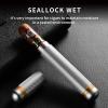 Cigar Tube Black Aluminum Single Cigar Travel Airtight Cigar Case,Gold view 3
