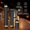 Cigar Tube Black Aluminum Single Cigar Travel Airtight Cigar Case,Gold view 4