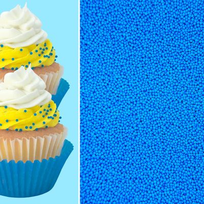 Sprinkle Deco Blue Nonpareils Mini Round Balls Confetti Sprinkles Toppings for Cake Cookie Cupcake IceCream Donut 6oz