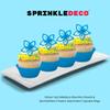 Sprinkle Deco Blue Nonpareils Mini Round Balls Confetti Sprinkles Toppings for Cake Cookie Cupcake IceCream Donut 6oz view 3