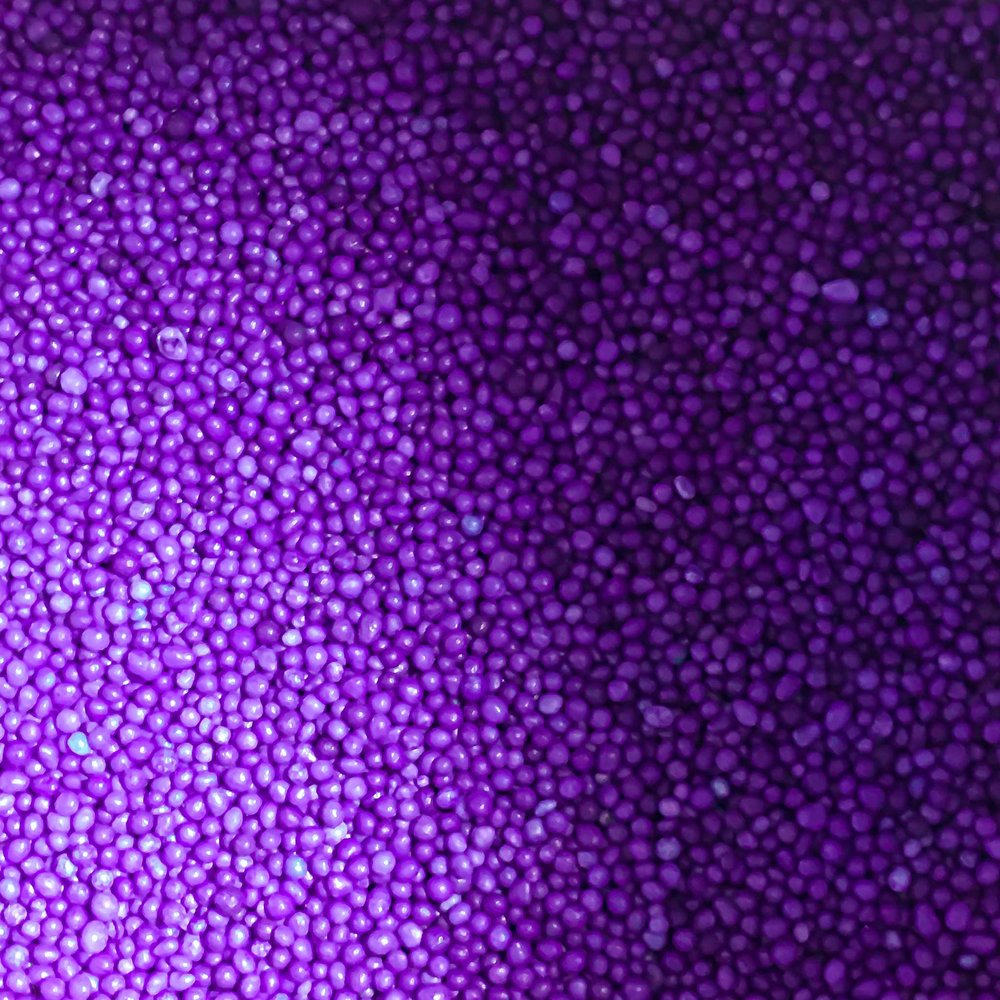 Sprinkle Deco Purple Nonpareils Mini Round Balls Confetti Sprinkles Toppings for Cake Cookie Cupcake IceCream Donut - 6oz Bag