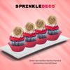 Sprinkle Deco Deep Red Nonpareils Bake In Sprinkle On Mini Pearls Confetti Sprinkles Toppings For Cake Cookie Cupcake Icecream Donut 6oz Bag view 3