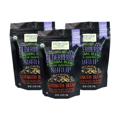 Frontier Co-op Organic Elderberry Syrup Kit 4.23oz | Pack of 3
