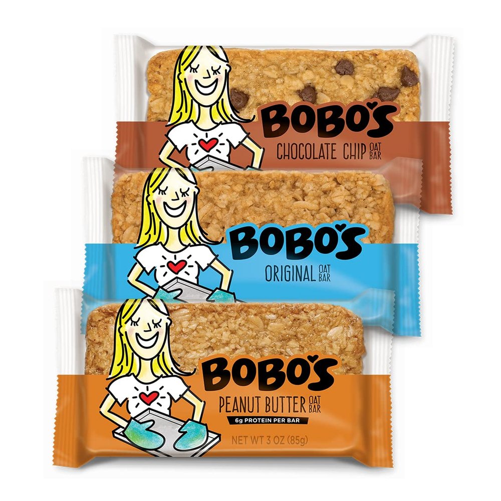 Bobo's Lactation Oat Bars for Breastfeeding Moms, 12 Pack Variety includes Chocolate Chip, Original, and Peanut Butter Chocolate Chip Gluten Free, Non-GMO, Whole Grain Oats | Snack Bars | On-the-Go | Made with Simple Ingredients