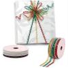 1/4" X 10 Yards Metallic Chain Link Wired Ribbon - Iridescent view 2