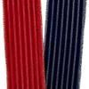 2 1/2" X 10 Yards Embossed Stripes On Velvet Wired Ribbon - Red view 3