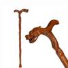 JHDPH3 Walking Sticks Old People Gift Wooden Walking Stick Cane Red Wood Hand Carved Dragon Shaped Handle view 1