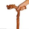 JHDPH3 Walking Sticks Old People Gift Wooden Walking Stick Cane Red Wood Hand Carved Dragon Shaped Handle view 2