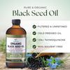 HalalEveryDay Organic Black Seed Oil - USDA Certified, Cold Pressed Glass Bottle 16oz - Over 1.5% Thymoquinone Turkish Black Cumin Nigella Sativa Non-GMO 100% Pure Blackseed Oil view 3