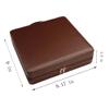 AMANCY All-in-one Travel Leather Cigar Humidor Box with Torch Cigar Lighter,Cutter and Stand Gift Set,Portable Multifunctional Travel Cigar Case Flask Combo Kits view 2