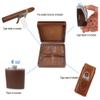 AMANCY All-in-one Travel Leather Cigar Humidor Box with Torch Cigar Lighter,Cutter and Stand Gift Set,Portable Multifunctional Travel Cigar Case Flask Combo Kits view 3