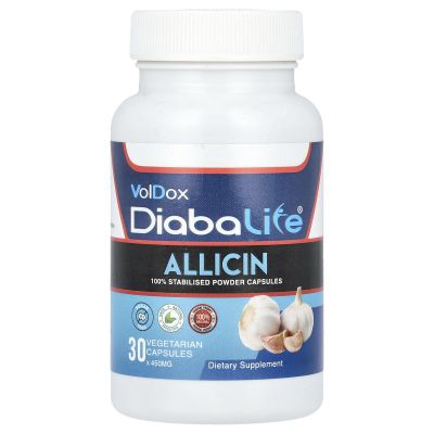 Allimax VolDox, Diabalife, Allicin, 30 Vegetarian Capsules