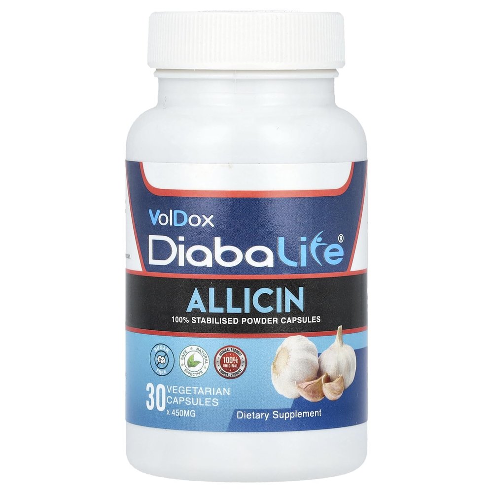 Allimax VolDox, Diabalife, Allicin, 30 Vegetarian Capsules