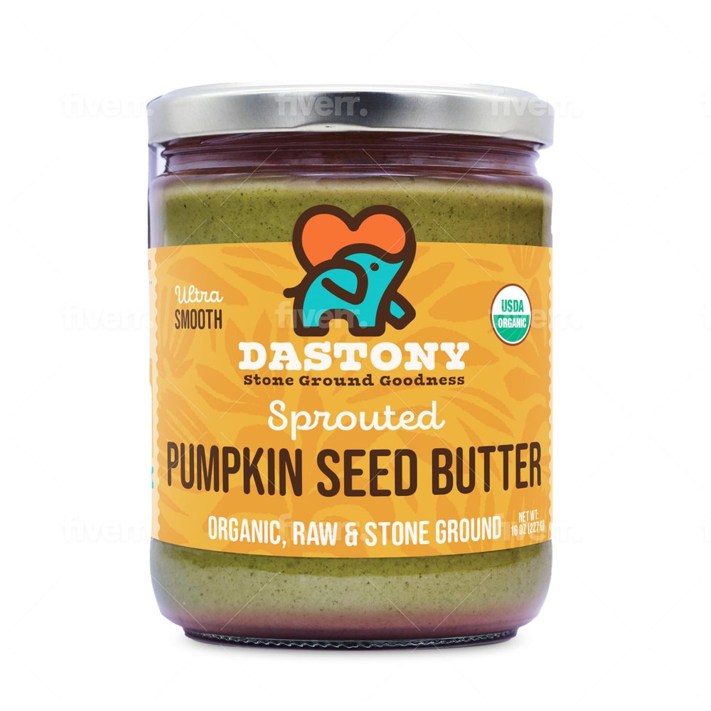 Dastony Organic Raw Sprouted Pumpkin Seed Butter, 16 oz | Only One Ingredient | Vegan, Paleo and Keto Friendly, Non GMO, Gluten-free - Pack of 1