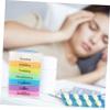 2sets Portable Medicine Organizer Lightweight Pill Storage Case for Outdoor Use Moisture Daily Medicine Container for Travel and Vitamins view 4