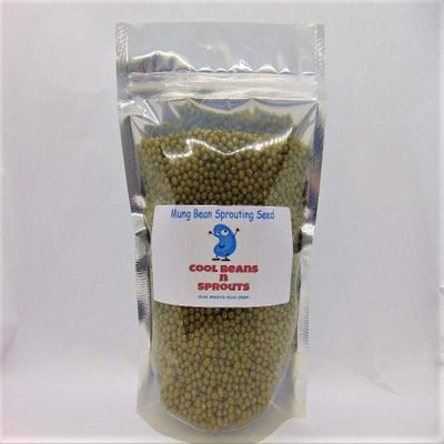 Brand, Mung Bean Seeds for Sprouting Microgreens,16 ounces, A superfood packed with antioxidants and health-promoting nutrients. A family run USA business, "COOL BEANS n SPROUTS" Jacobs Ladder Ent.