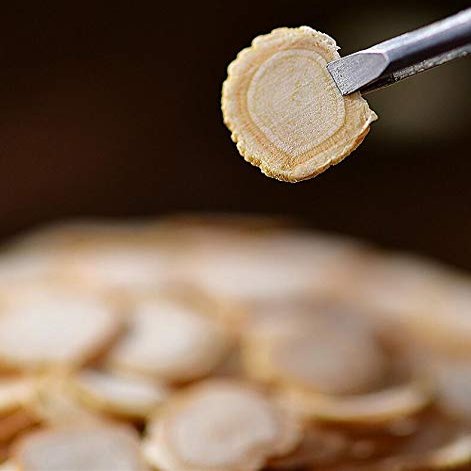 500 Grams (1.1 Lb.) Sliced American Ginseng Slice, (Sliced Diameter 0.4-0.6cm) Panax quinquefolium/Panax quinquefolius, from Changbai Mountain.