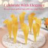 Prestee 24 Plastic Champagne Flutes - Gold Champagne Flutes Plastic - Gold Disposable Mimosa Flute - Party Supplies - Disposable Cocktail Glasses - Mimosa Bar, Wedding, Shower Party view 2