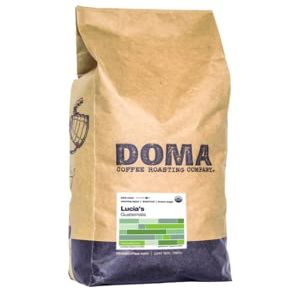 Doma Coffee Roasting Company "Lucia's Organic Guatemala" Dark Roasted Organic Whole Bean Coffee - 5 Pound Bag